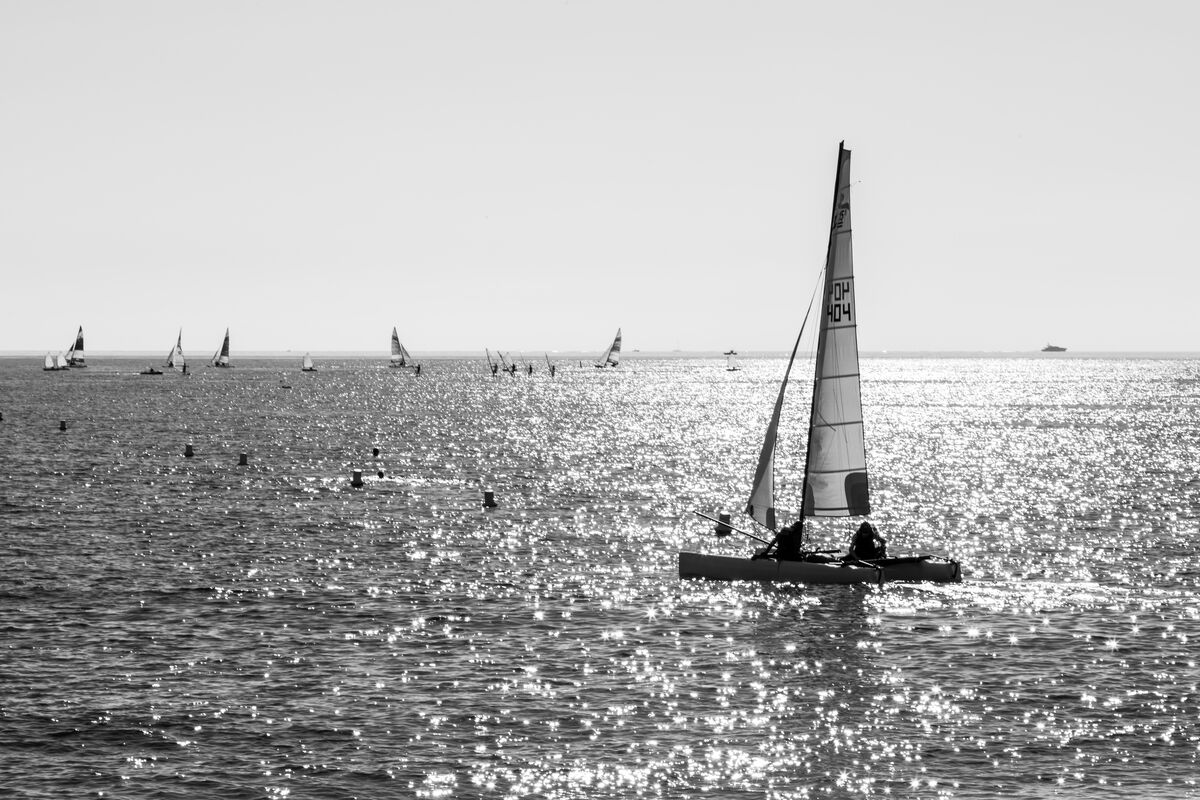 catamaran sur la mediterranée