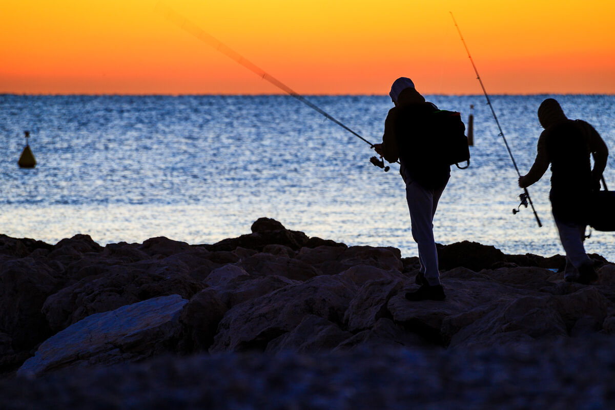 Lever de soleil sur Villeneuve Loubet plage  8629