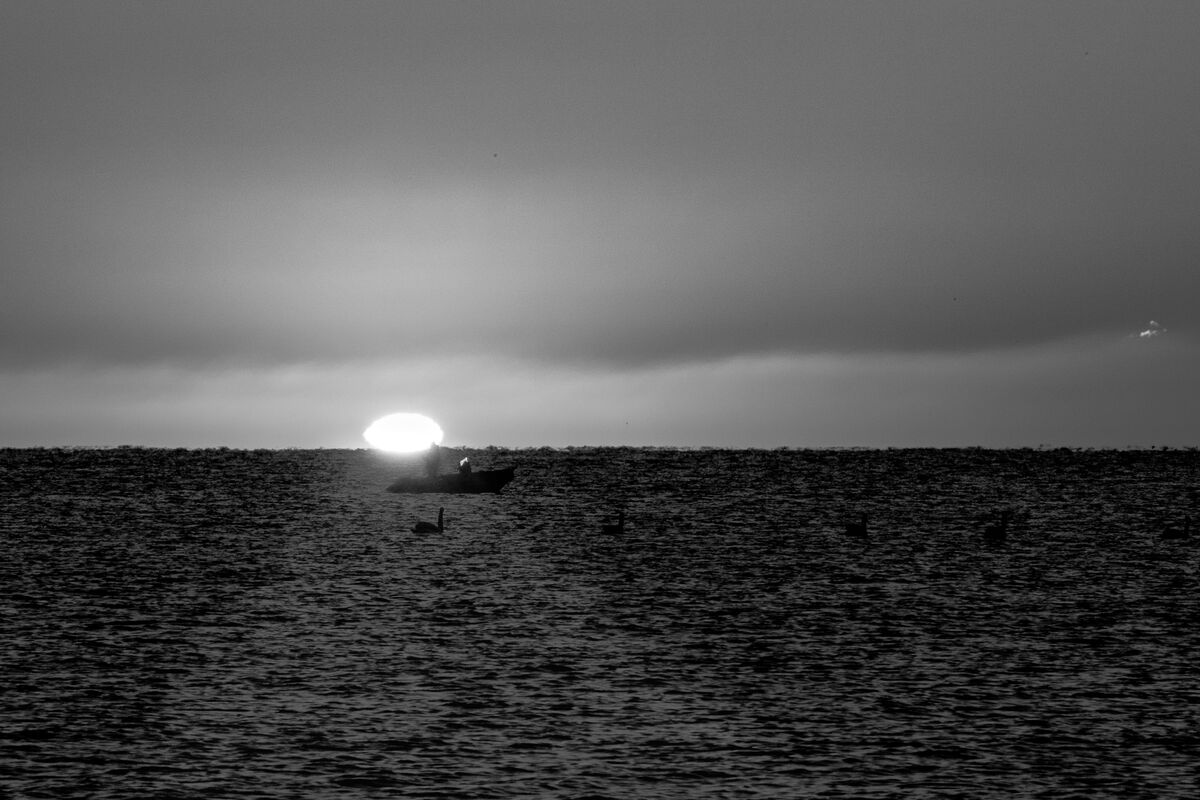 Lever de soleil sur Villeneuve Loubet plage 8686